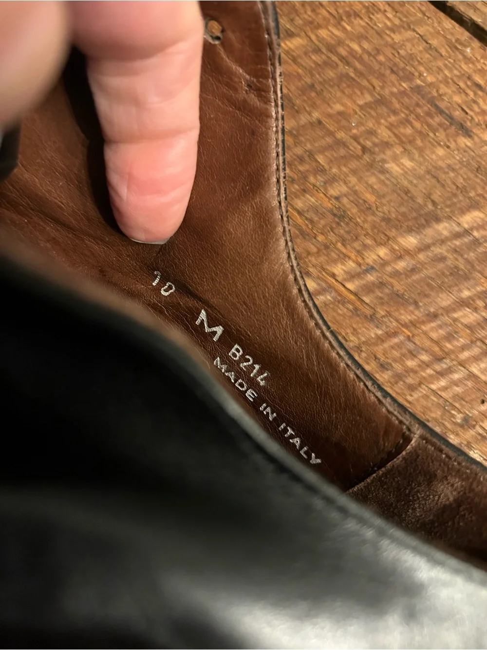 Barneys New York Black Leather Oxcord Dress Shoes- made in Italy. Size 10